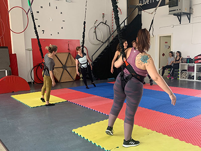sessione a milano di bungee workout - Live it Up